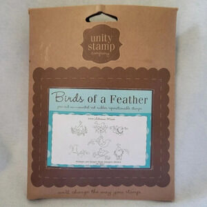 Unity Stamp Co. Birds of a Feather Pre-cut Unmounted Repositionable Stamps New